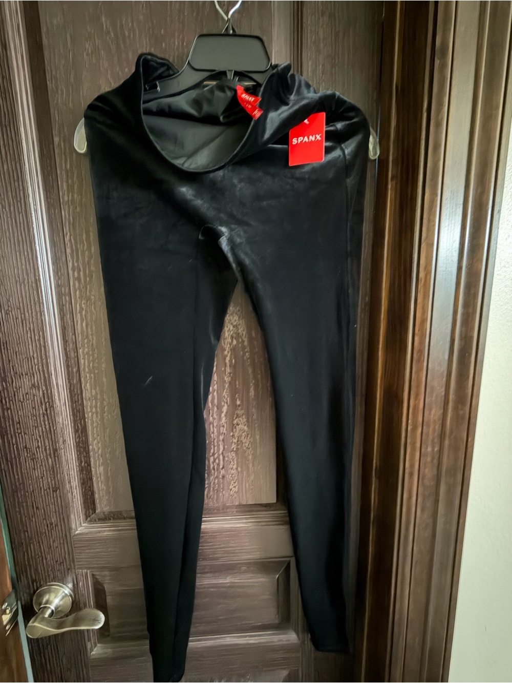 SPANX Black Leggings with Red Tag